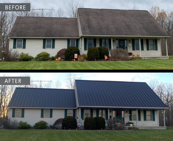 Before and After Photos - Schroer & Sons Metal Roofing